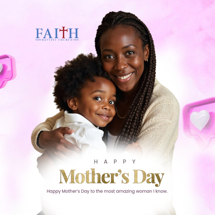 Mothers Day Church Poster Design Template | PosterMyWall