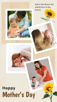 Mothers Day Collage Template Instagram Story