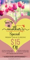 mothers day Roll-up-Banner 3 x 6 Zoll template