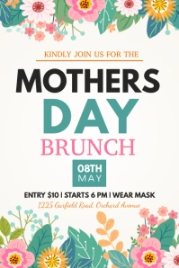 mothers day Poster template