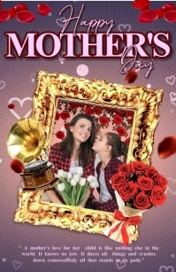 mothers day Half Page Wide template