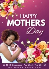mothers day A2 template