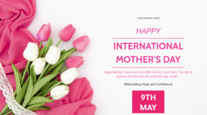Blanco Mother's Day Celebration Презентация Template