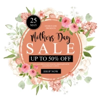 MOTHERS DAY Carré (1:1) template