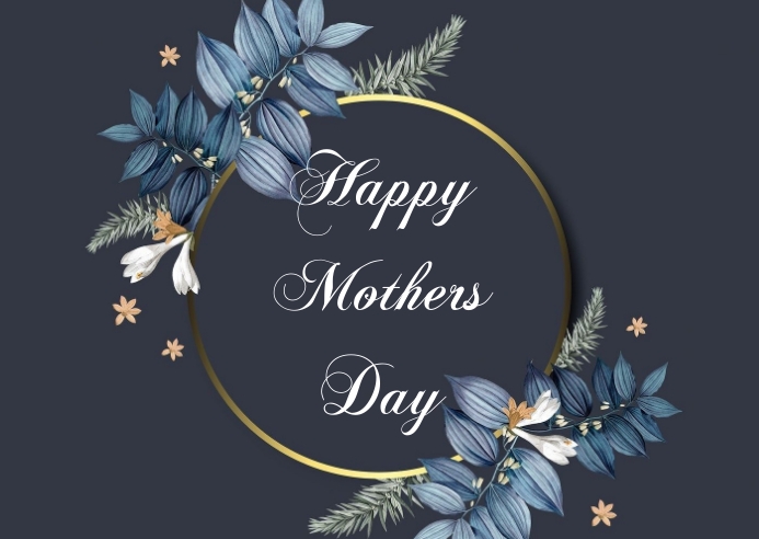 mothers day Carte postale template