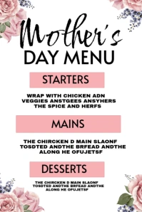 mothers day Plakat template