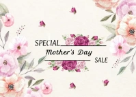 MOTHERS DAY FLYER ไปรษณียบัตร template