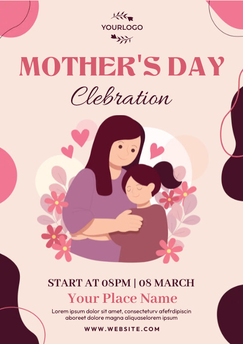 Mothers Day Flyer Template A4