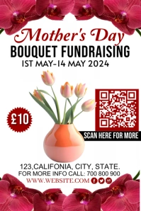 Mothers day fundraising template Illustration Pinterest