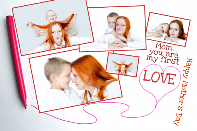 Mother's Day Gift Collage Template โปสเตอร์