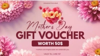 mothers day gift voucher Digital Display (16:9) template