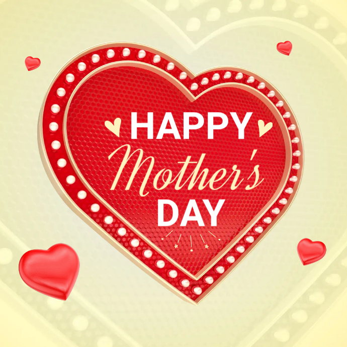 Mothers Day Heart Template | PosterMyWall