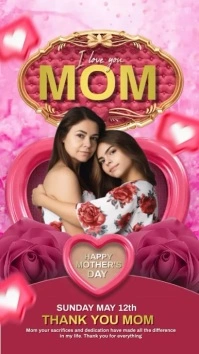 Mothers day instagram story Instagram-Story template