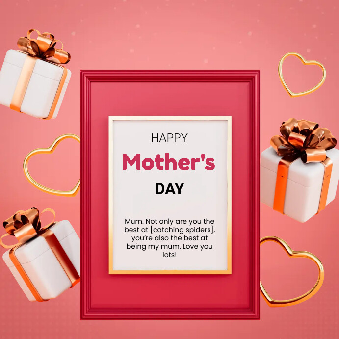 mothers day message Square (1:1) template