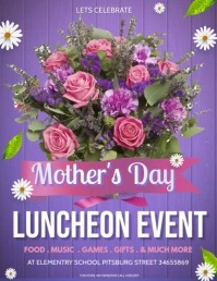 mothers day party Flyer (US-Letter) template