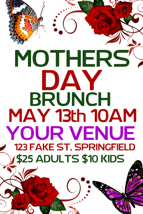Mothers Day Poster Template | PosterMyWall