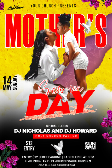Mothers Day  Poster Cartaz template