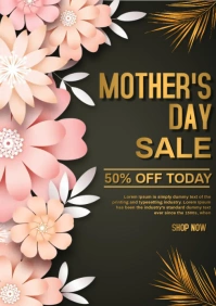 Mothers day sale A4 template