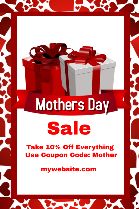 Mothers day Sale Event Flyer Poster template
