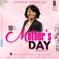 MOTHERS DAY SERVICE 2022 Carré (1:1) template