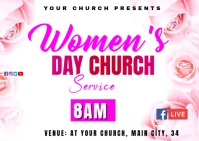 MOTHERS DAY SERVICE Postcard template