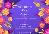 mothers day service A3 template
