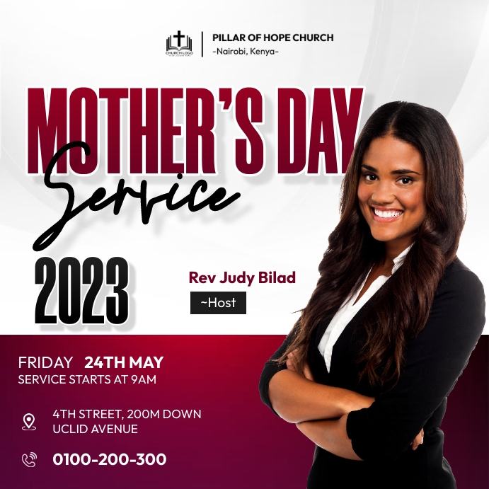 Mothers Day Service Template | PosterMyWall