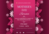 mothers day service A3 template