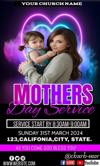 Mothers day service template design US Legal