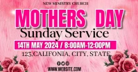 Mothers day Sunday service template Facebook Shared Image