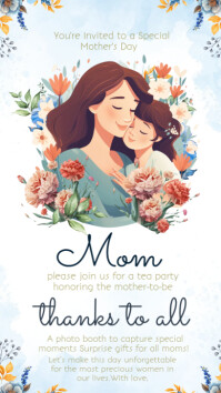 Mothers Day Tea Party Instagram Story template