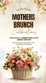 Mothers daybrunch Instagram story template