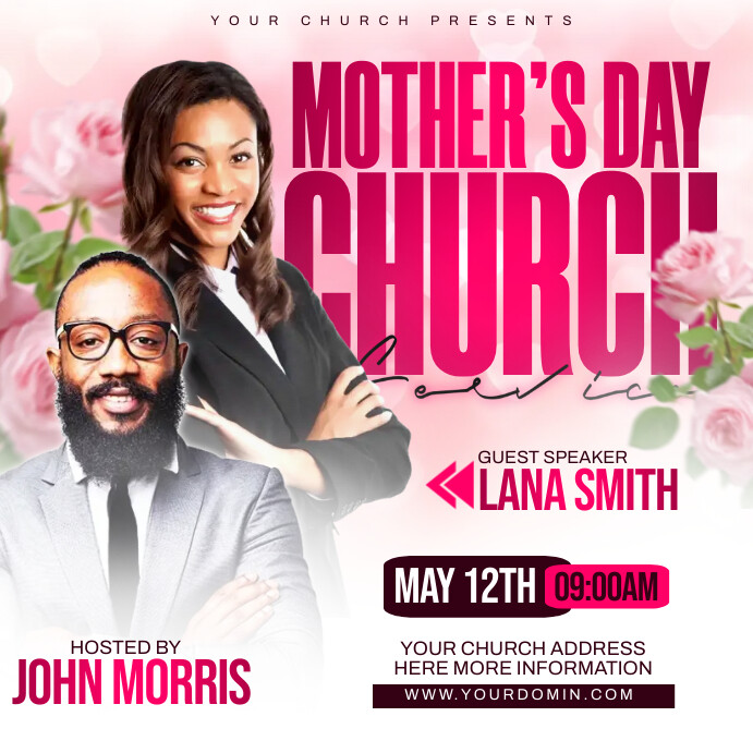 Copy of Mother’s day church flyer | PosterMyWall