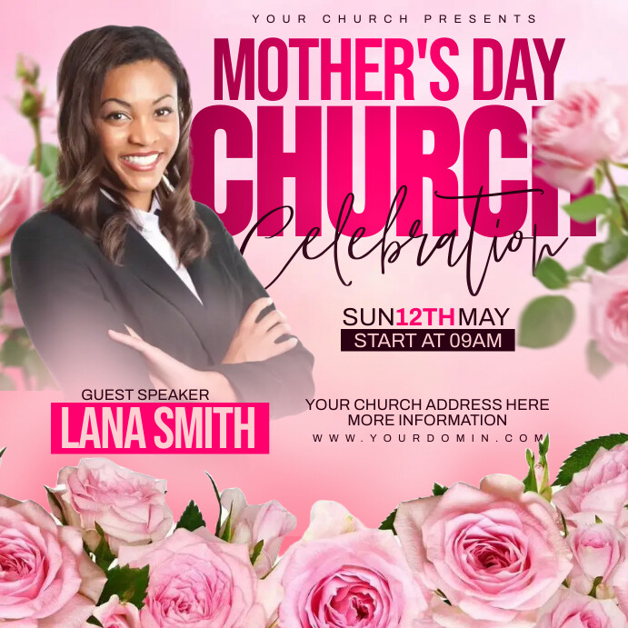 Plantilla de Mother’s day churches flyer | PosterMyWall