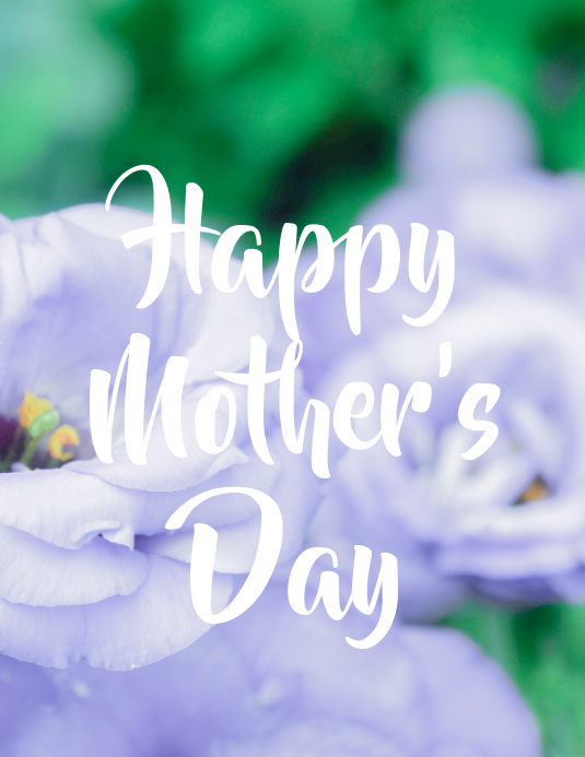 自定义此 母亲节 传单(美国信函) 模板