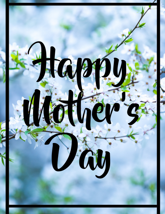 自定义此 母亲节 传单(美国信函) 模板