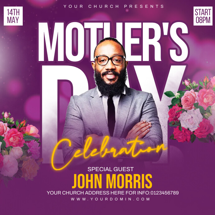Mother’s Day flyer Instagram Post template