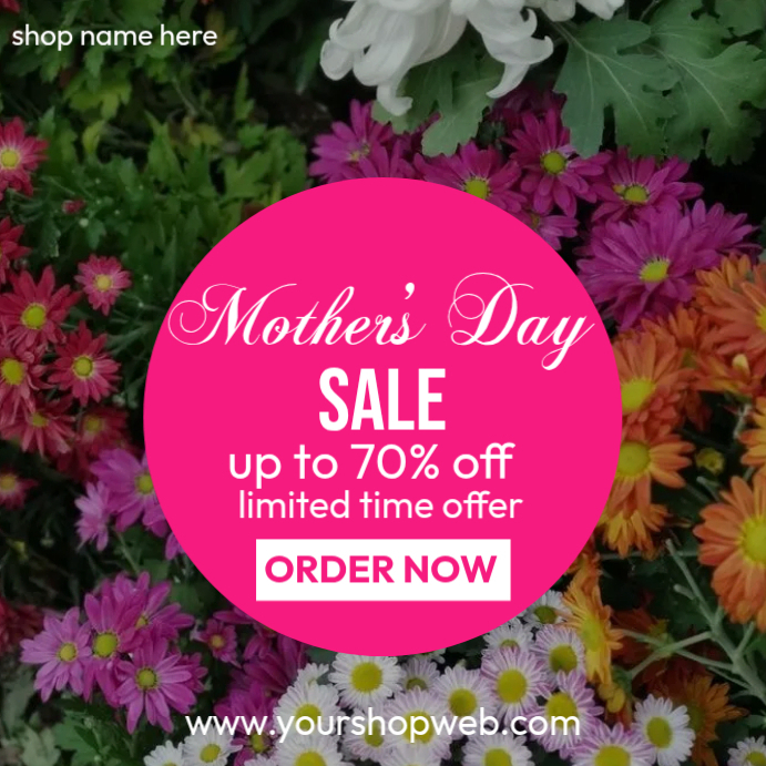 Mother’s Day sale Template PosterMyWall