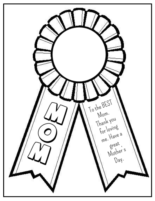 Mother’s Day Worksheet Flyer (US Letter) template