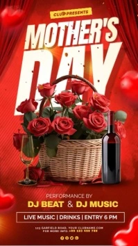 mother's day brunch invite Historia de Instagram template