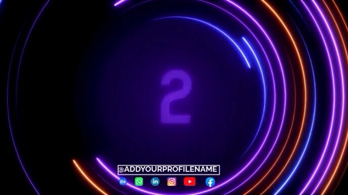 Motion graphics Цифровой дисплей (16 : 9) template