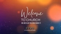 motion graphics for church Digital Display (16:9) template