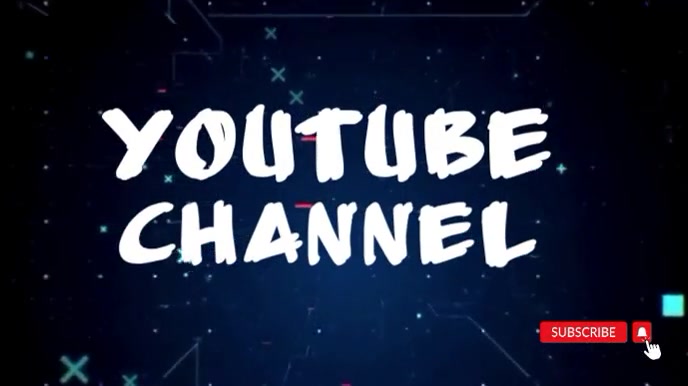 Motion Youtube channel intro Digitalt display (16:9) template