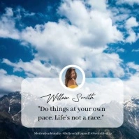 Motivational About Life Iphosti le-Instagram template
