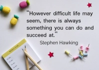 Motivational and inspirational quotes Postal template