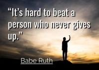 Motivational and inspirational quotes Cartolina template