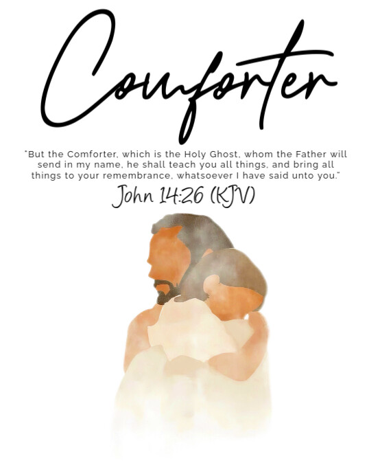 Motivational bible quotes white flyer template