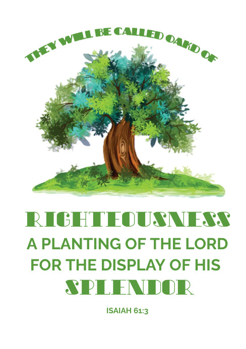 Isaiah Scripture Template Motivational bible verse Isaiah 61:3 Template | PosterMyWall