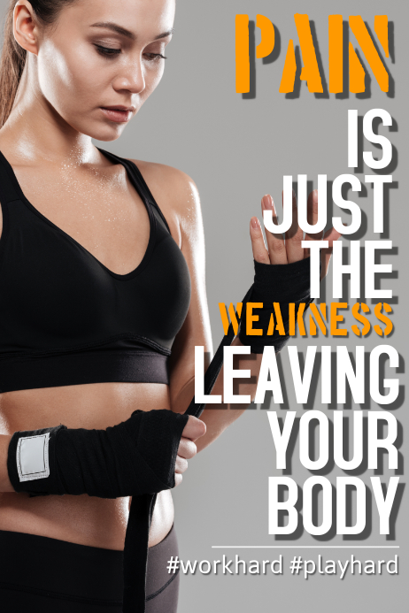 Motivational Fitness Poster Templates | PosterMyWall