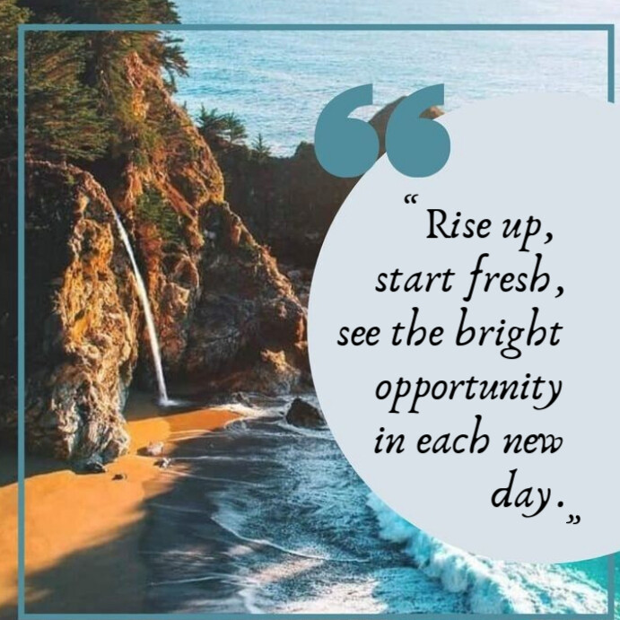 Inspirational Message Format Motivational/ Inspirational/ Encouraging Quotes Template | PosterMyWall